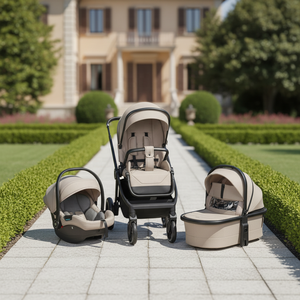 Passeggino Pieghevole 2-3 in 1 per Neonati, Carrozzina, Seggiolino <span class=keywords><strong>Auto</strong></span> e Navicella - Set Completo OEM ODM Best Seller - Product Image 1