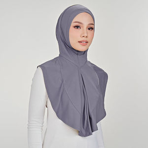 Vente chaude Séchage Rapide Vêtements De Sport Foulard Doux Stretch Intérieur Maille Jersey Ninja <span class=keywords><strong>Najwa</strong></span> Sport Instantané Hijab pour les Femmes - Product Image 4