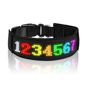 Collar para perro con luz LED, accesorios para mascotas, aplicación inalámbrica, collares recargables LED luminosos personalizados, arneses y correas con LED - Product Image 3