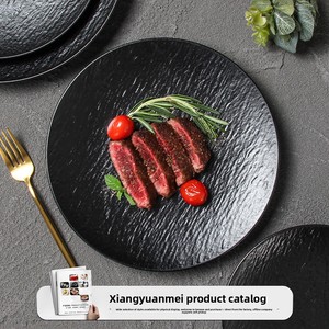 Piatto da portata in melamina con motivo personalizzato, ecologico, resistente, lavabile in lavastoviglie, stile minimalista europeo, per ristorante. - Product Image 3