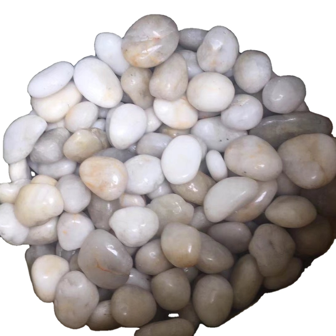 High polished White River Pebble Stone