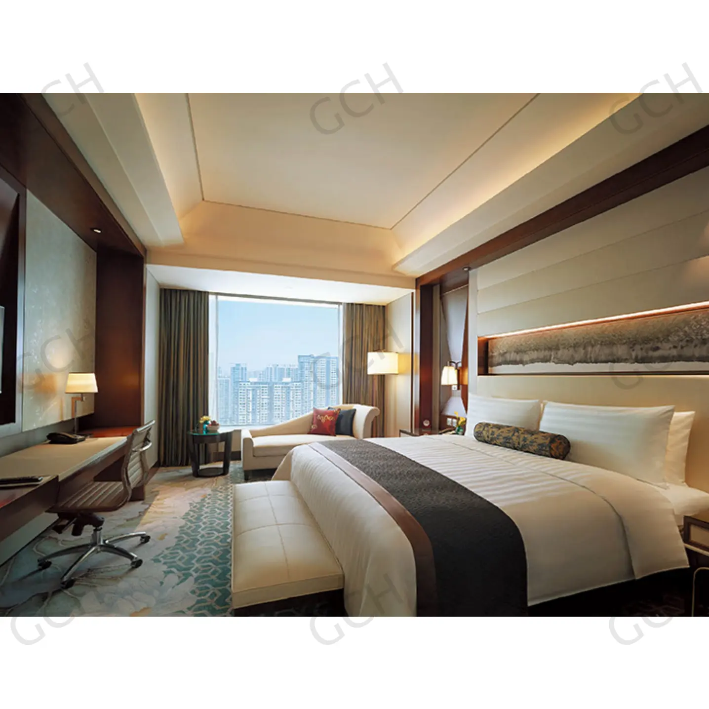 Modern luxury hotel bedroom set bed room hotel furniture