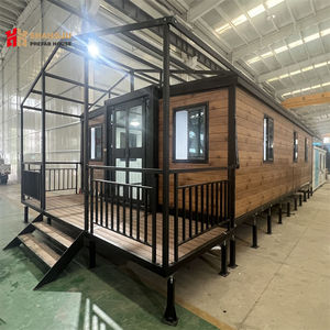 Casa prefabricada de lujo plegable extensible de 36 metros cuadrados, casa de acero premontada residencial de 20/30/40 pies, moderna - Product Image 2