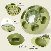Jouet Puzzle Distributeur de Nourriture pour Chien, en PP, Anti-fuite, pour Alimentation Lente Interactive et Soulagement de l'Ennui