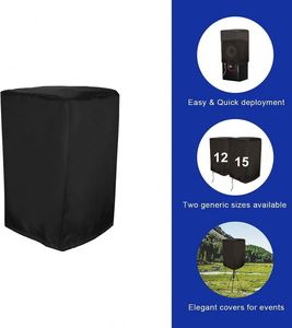 Housse de haut-parleur PA/DJ Powered Speaker Mounted on Stand Outdoor Speaker Covers Protection Water Resistant Dustproof 600D Oxford - Product Image 3