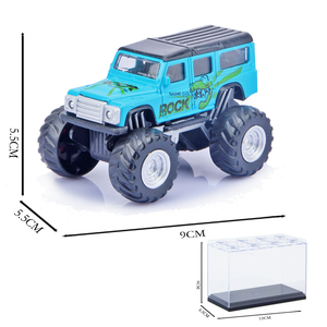 Voiture télécommandée Monster Truck bleue en alliage, modèle de pick-up RC avec boîte de présentation - Product Image 4