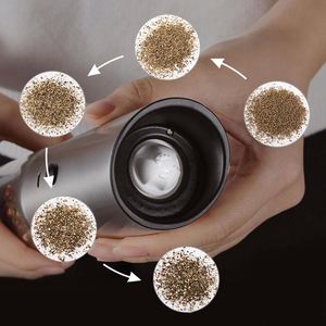 Electric <b>Pepper</b> Mill Salt <b>Grinder</b> Stainless Steel Rechargeable USB Gravity Eco-Friendly 170ml Capacity Dishwasher Safe Spice - Product Image 3
