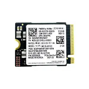 Samsung PM991a 1TB 512GB 256GB SSD M.2 2230 dahili katı hal sürücü Microsoft Surface Pro7 için PCIe3.0x4 NVME SSD + buhar