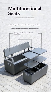 <span class=keywords><strong>Panchina</strong></span> da Esterno Intelligente con Ricarica Solare per Cellulari, Impermeabile e Moderna, per Parchi, Palestre, Centri Commerciali, Hotel e Ville - Product Image 5