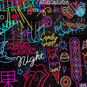 Enseigne au néon LED personnalisée avec design gratuit, nom de l'entreprise, logo UV, enseigne au néon pour la décoration de la maison et des magasins - Product Image 6