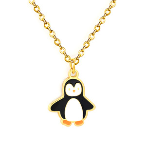 Cartoon <b>Penguin</b> Pendant Necklace Zinc Alloy Chain For Women Gift <b>Jewelry</b> Accessory - Product Image 5