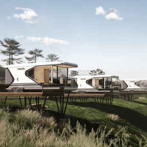 Casa contenedor prefabricada habitación cápsula habitación prefabricada fábrica ecológica al aire libre - Product Image 1