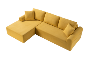 2025 New Vacuum Compressed Corduroy Fabric <strong>Corner</strong> Sectional Sofa Set Square Shape <strong>Bed</strong> for Apartment Hotel Living Room Use Sponge - Product Image 5