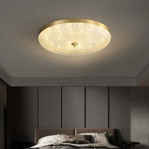 Çağdaş Modern pirinç ve bakır LED tavan lambası küçük akrilik monte ev veya daire için 75 fantezi İskandinav tasarım - Product Image 5