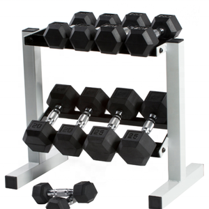 Haltères hexagonales noires fixes, équipement <span class=keywords><strong>de</strong></span> gymnastique, <span class=keywords><strong>musculation</strong></span>, 1 pièce - Product Image 5