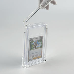 RAY YI Acrylique de musée personnalisé de qualité UV <span class=keywords><strong>pokemon</strong></span> PSAed Card Graded transparent Vitrine pour Bgs Tcg Mtg Sport - Product Image 2