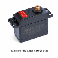 Servomoteur numérique standard RC Nitro XQ-POWER XQ-S3115M 15kg étanche avec engrenages métalliques pour voiture et avion RC, 7.2V large plage de tension