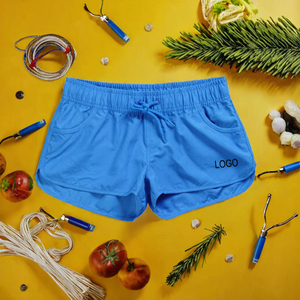 Shorts <span class=keywords><strong>de</strong></span> <span class=keywords><strong>bain</strong></span> décontractés pour femmes, mini-<span class=keywords><strong>short</strong></span> <span class=keywords><strong>de</strong></span> plage, séchage rapide, été, surf, <span class=keywords><strong>short</strong></span> <span class=keywords><strong>de</strong></span> <span class=keywords><strong>bain</strong></span>, taille élastique, logo personnalisé, toile unie, teinture unie - Product Image 2