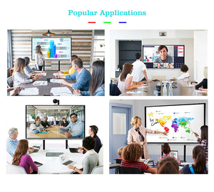 Écran tactile LCD tout-en-un de 85''98''100''110'' pouces, personnalisé en usine, pour réunion intelligente, panneau <span class=keywords><strong>plat</strong></span> interactif, support au sol, animation - Product Image 6