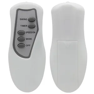 Control remoto infrarrojo con botones de silicona blanca para esterilizador, Enfriador de aire, ventilador de techo, tira LED, purificador de aire, silla de masaje