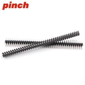 Conector de pines de 2.54 mm de paso, 1 fila, 10 posiciones, inserto de cobre, material PBT para conexión de placas PCB - Product Image 4