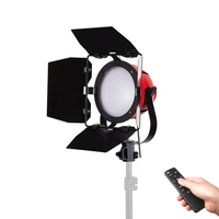 Projecteur de studio bicolore à tête rouge avec volets coupe-flux, éclairage LED professionnel pour le streaming en direct, la photographie et l'éclairage de portrait