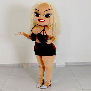 Disfraz de Mascota de Chica Bailarina Festiva, Diseño Personalizado, Traje de Felpa Personalizable de Tamaño Adulto para Celebraciones y Eventos Festivos - Product Image 2