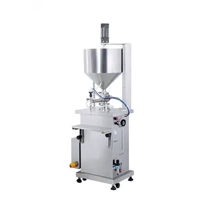 Semi Automatic Heated Mixing Honey Wax Filling Machine Peanut Butter Petroleum Jelly Mixer Filler Equipment