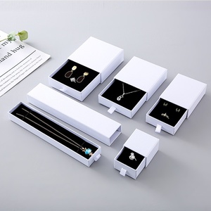 Becan OEM biểu tượng tùy chỉnh giấy đóng gói lưu trữ đồ trang sức ngăn kéo bao bì BIJOUX vòng vòng Bông tai hộp hiển thị với logo - Product Image 6