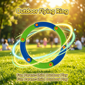 YY Brother PP <b>Plastic</b> Flying <b>Disc</b> Toy for Children 5-7 & 8-13 Years Green and Blue Color Unisex Sports with Embossed Logo - Product Image 4