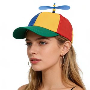 Casquette de baseball Dragonfly Propeller en bambou, bicolore, créative, pour adultes et enfants, idéale pour les rassemblements de fans et les vacances - Product Image 2