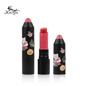 Großhandel Lippen Make-up No Crack Bio Niedlichen Bleistift Design Pfirsich Duft Pink Smooth Kids Halloween Lippenstift