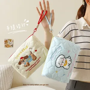 Bolsa de mano con diseño de cachorro, encantadora y bonita, con cierre de cremallera, súper ligera, de gran capacidad, portátil, para viajes - Product Image 2