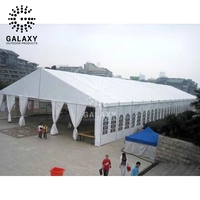 Tentes d'église à structure métallique Galaxy à vendre 10M x 20M, Tente de réception de 20M de portée, Tente extensible 12x24M personnalisée avec parois en ABS, Durable
