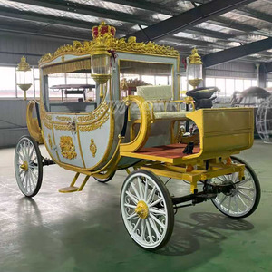 Chariot Royal ZOWN à rayons blancs et moyeu doré pour le transport de passagers touristiques dans les manoirs et les jardins - Product Image 2