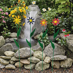 Decorazioni di primavera per esterni in metallo fiori da giardino paletti <span class=keywords><strong>margherita</strong></span> pasqua scelte per la decorazione del cortile pianta Pick per cortile e giardino ornamento - Product Image 2