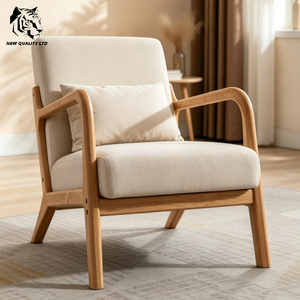 Canapé d'angle en bois, nouveau design, pour salon, fabrication sur mesure, petit MOQ, logo personnalisé, prix usine, éco-responsable. - Product Image 1