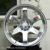 Rines Forjados Monobloque de 6 Radios con Acabado Espejo 6061-T6, 5x112 5x120, 18 19 20 21 22 Pulgadas, para BMW M3 M4 Tesla Model Y
