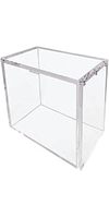 Boîte de rangement empilable Eclipse 2 pièces, petit format, rouge pomme, pour cartes Pokémon, baseball, basketball, football et autres cartes à collectionner