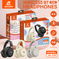Headset Nirkabel ANC Over Ear Comfort Wear Kualitas Suara HIFI Multi Warna Netral untuk Penggunaan Sehari-hari