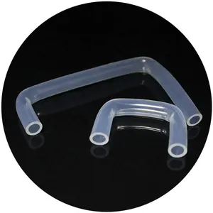 ODM-tubo de silicona para dispositivos médicos, moldeado en forma irregular, transparente, resistente al desgaste