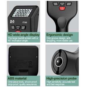 ミニミクロンレベルペイント厚さ計高精度カーペイントコーティング厚さゲージFe/NFe Fe ZnR & D ET360 - Product Image 3