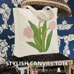 Sac de courses réutilisable en coton biologique recyclé naturel, sac fourre-tout en toile personnalisé avec poignée longue et lettres, idéal pour les cadeaux et l'extérieur - Product Image 6