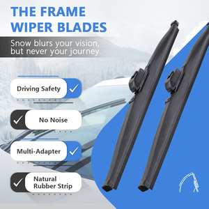 Escobillas Limpiaparabrisas Delanteras Universales de Caucho Natural Carall para Previa, Múltiples Modelos, Compatibles con OEM - Product Image 2