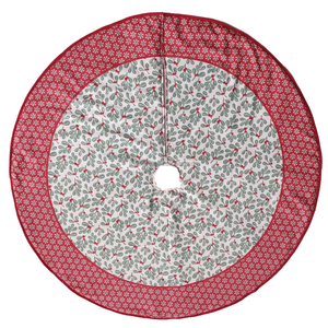 Bán buôn vải nhẹ cây váy với thiết kế in Cây tầm gửi & bông tuyết biên giới & Đỏ Faux Suede đường ống cho kỳ nghỉ - Product Image 1