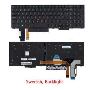 Clavier de remplacement pour <span class=keywords><strong>Lenovo</strong></span> E580 E585 E590 E595 T590 P53S L580 L590 <span class=keywords><strong>P52</strong></span> P72 P53 P73 - Slovène, Suisse, Italien, Suédois - Product Image 2