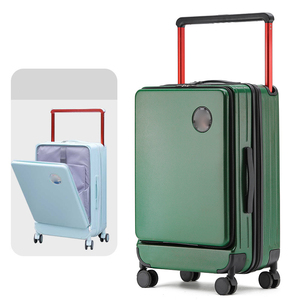 New Front Opening Multifunctional <strong>Suitcase</strong> 20 24 Inch <strong>Large</strong> Capacity Luggage Wide Trolley Luggage Anti Scratch Boarding Case - Product Image 3