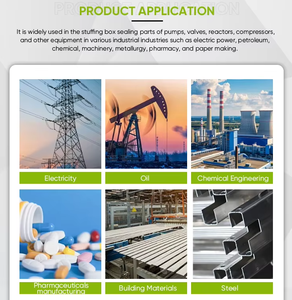 Gland Emballage Boîte De Farce Joint Ptfe Emballage Non Lubrifié Pompe À Eau Joint Compression Ptef Emballage - Product Image 4