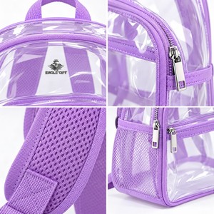 Sacs à dos transparents en PVC imperméables avec logo personnalisé, robustes, pour étudiants, école, plage, garçons et filles, enfants - Product Image 5