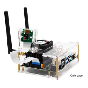 Estuche acrílico para <span class=keywords><strong>NVIDIA</strong></span> <span class=keywords><strong>Jetson</strong></span> Nano B01 y A02 - incluye ventilador y soporte para cámara para el kit de desarrollo de <span class=keywords><strong>NVIDIA</strong></span> <span class=keywords><strong>Jetson</strong></span> Nano - Product Image 3